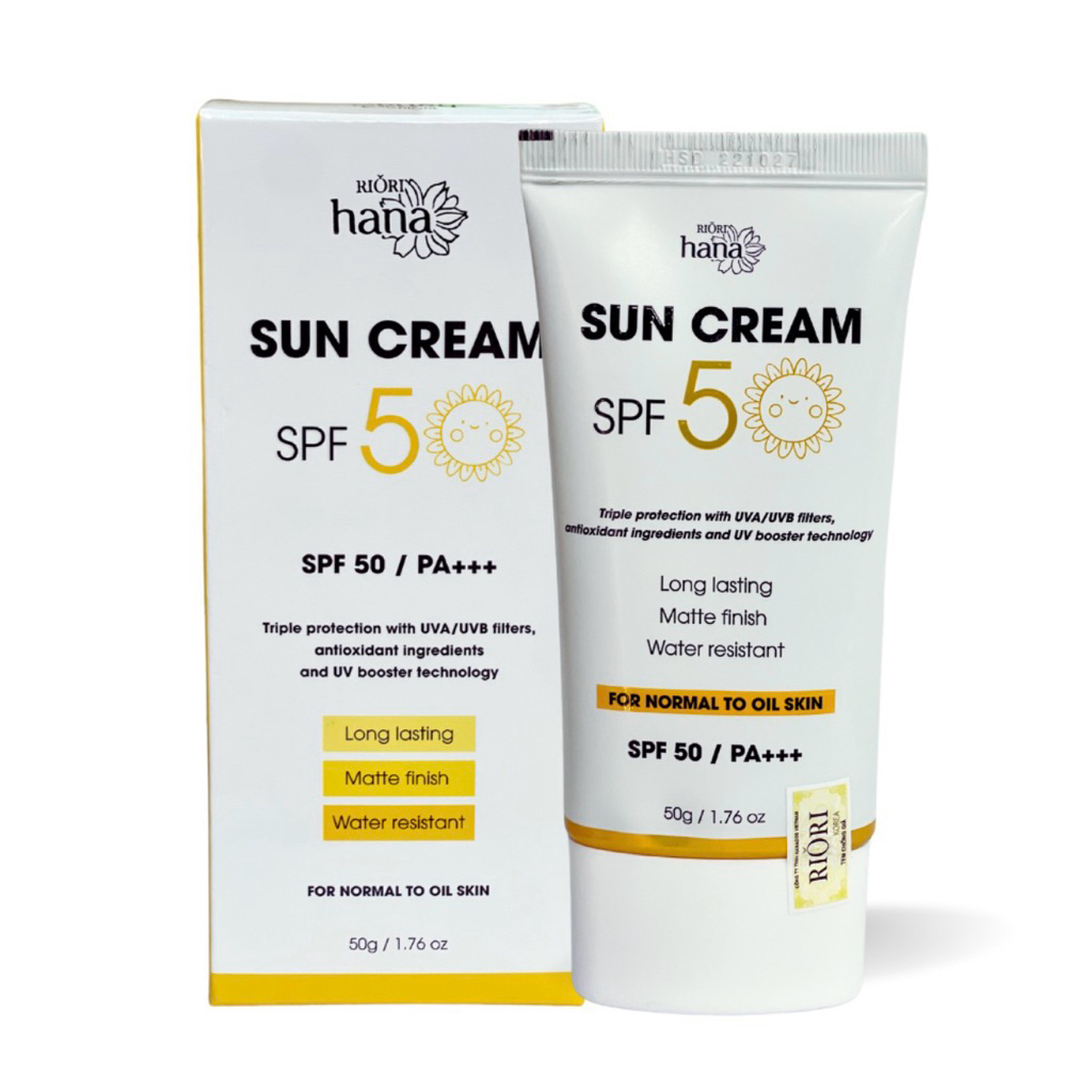 Kem chống nắng Riori SPF 50/PA+++