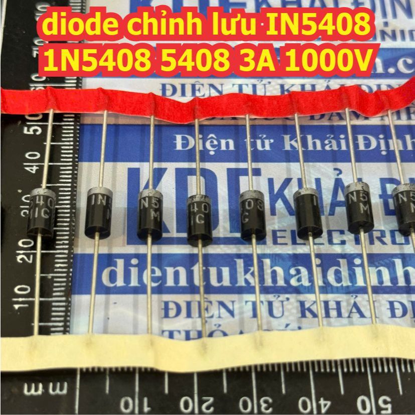 30 con diode chỉnh lưu IN5408 1N5408 đi ốt 5408 3A 1000V DO-27 kde1520