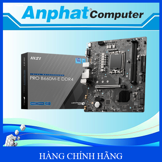 Bo mạch chủ Main MSI PRO B660M-E DDR4 Socket LGA 1700 - Hàng Chính Hãng