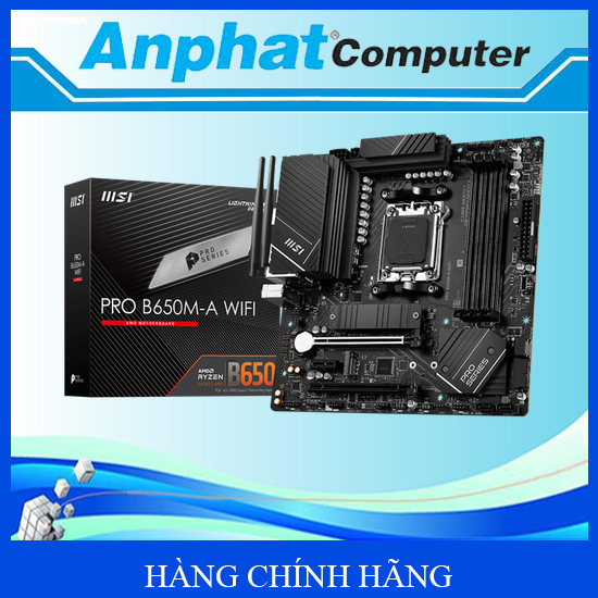 Bo mạch chủ Main PRO B650M-A WIFI Socket AM5 - Hàng Chính Hãng
