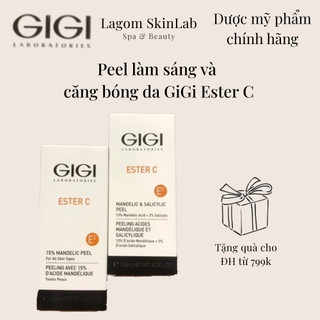  Tinh chất Peel Gigi Ester C 13% Mandelic & 2% Salicylic Và Mandelic 15% Căng Bóng và Sáng Da 