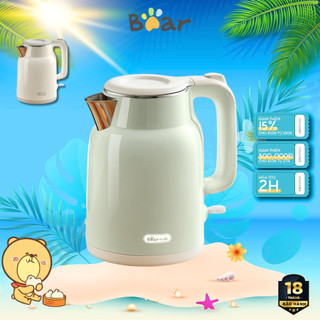  Ấm siêu tốc dung tích 1.5L Bear ZDH-H15L6  P15G8 1500W,Đun nước sôi nhanh tự động ngắt BH 18 Tháng 