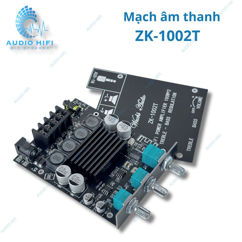 Mạch âm thanh ZK-1002T 2.0 Kênh AUX/Bluetooth-Tương Thích với 5.0 TPA3116D2 Mô-đun Âm Thanh 100Wx2 S