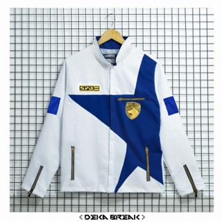  Áo Khoác Nam Nữ Unisex Kaki Hình Thêu SPD Deka Break Trắng 