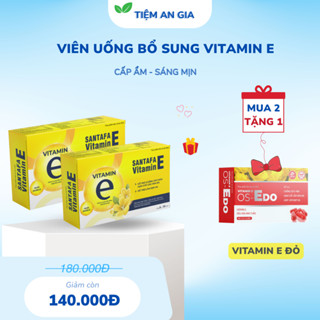Viên Uống Sáng Da Vitamin E 400mg Giúp Mờ Nám, Giảm Khô Hạn, Dùng Được Cho Mẹ Sau Sinh- Hộp 30 viên