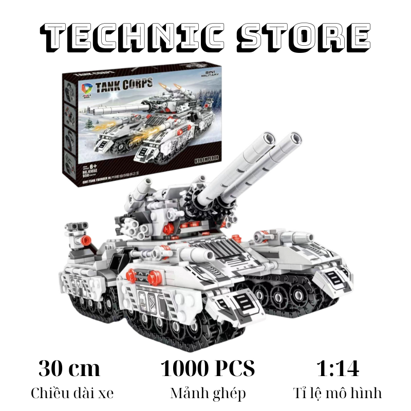Đồ Chơi Lắp Ráp xe Tank  tăng chiến đấu cảnh sát thuyền chiến ở TECHNICSTORE