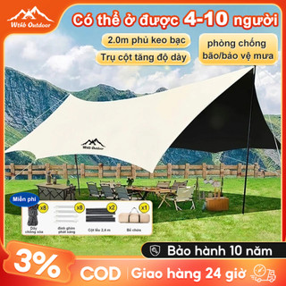  Tấm tăng lều tăng bạt che nắng chống mưa bạt lót cắm trại du lịch dã ngoại dày rộng màu săc mát mẻ tăng bạt dã ngoại ch 