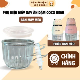  Phụ kiện máy xay Coco Bear chính hãng – Cối thủy tinh thay thế lưỡi dao nắp cối xay thịt 