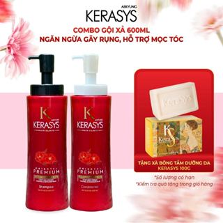 Cặp dầu gội xả thảo dược Kerasys Oriental Premium Hàn Quốc giảm gãy rụng, hỗ trợ mọc tóc 600ml