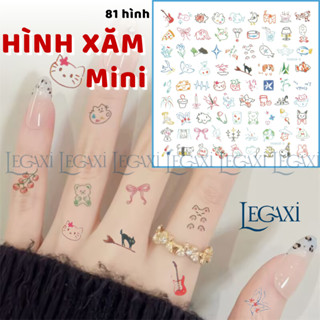  81 Hình Xăm Mini Cute Xăm Dán Mèo Nơ Thỏ Voi Cá Hoa Dễ Thương Cá Tính Cho Bàn tay Ngón Tay 