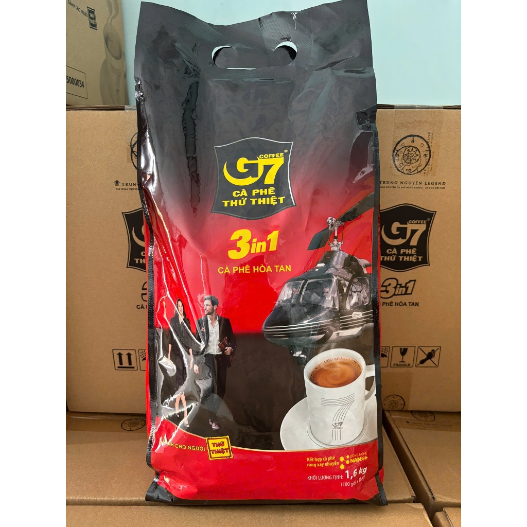 Cà phê Trung Nguyên G7 3in1 - G7 bịch 100 sticks
