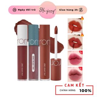 Son Kem Lì Romand Zero Velvet Tint (màu 05 - 06) son tone 05 - Witty Đỏ gạch, 06 - Deep Soul Đỏ nâu