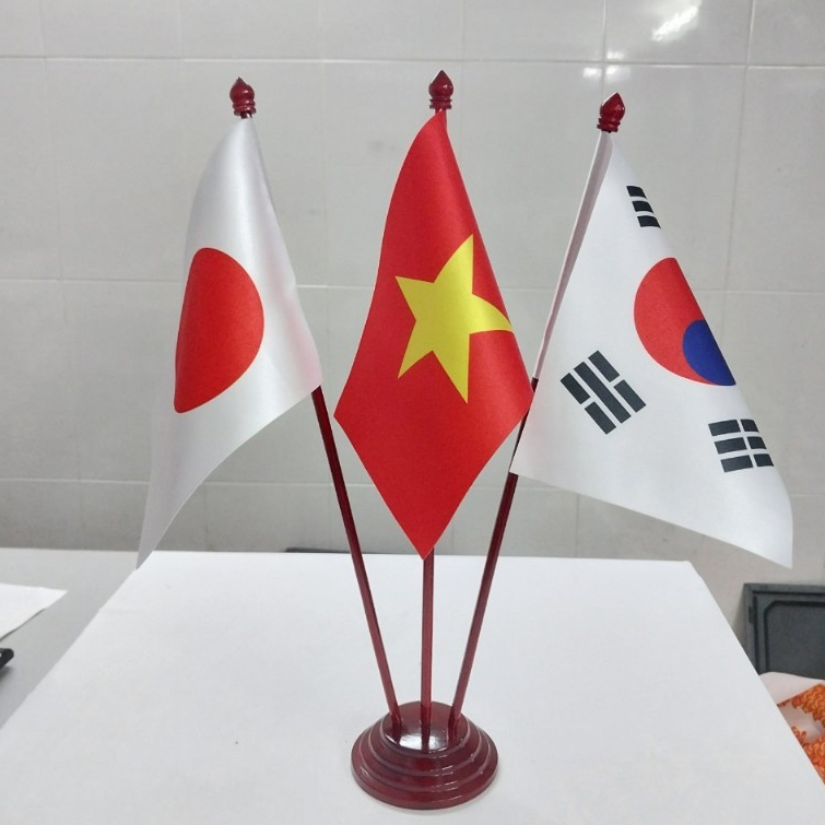 Bộ Cờ Để Bàn Cắm 3 Nước Tự Chọn - ( Cán Gỗ Cờ Chọn Các Nước)