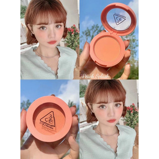 Phấn Má Hồng 3CE Mood Recipe Face Blush [Nude Peach- Mono Pink- Rose Beige- Full Off Charm-Kinda Shy]