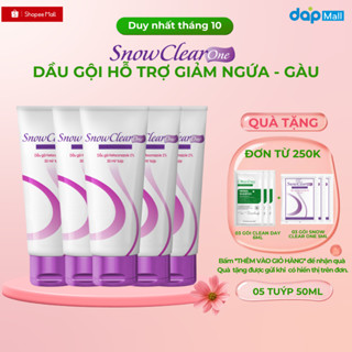 [COMBO 5 TUÝP] Dầu gội sạch gàu SnowClear One chống gàu, sạch gàu nấm, hết ngứa da đầu tuýp 50ml