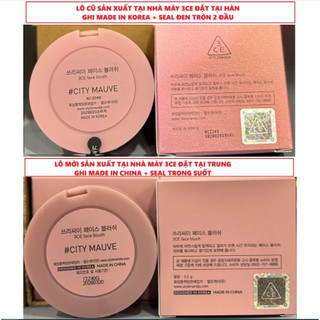 Phấn Má Hồng 3CE Mood Recipe Face Blush [Nude Peach- Mono Pink- Rose Beige- Full Off Charm-Kinda Shy]