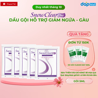 Dầu gội SnowClear One dạng gói 5ml giúp sạch gàu, hết ngứa da đầu