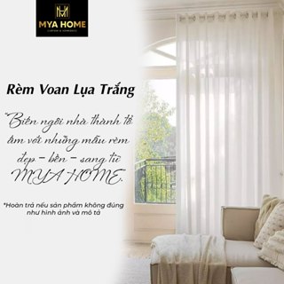  Rèm Voan Lụa Trắng MYAHOME Trang Trí Spa Phòng Ngủ Phòng Khách SE1801 