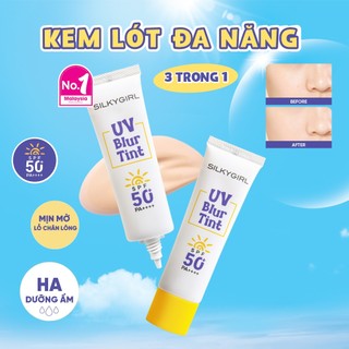 [New Arrival] Kem Lót Đa Năng giúp Chống Nắng, Đều Màu và Dưỡng Ẩm SILKYGIRL UV Blur Tint SPF50+ PA++++