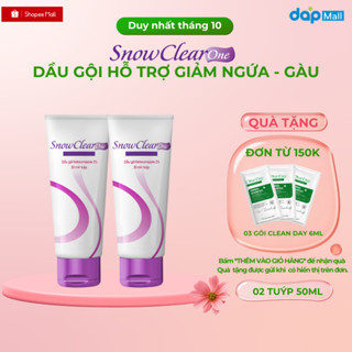 [COMBO 2 TUÝP] Dầu gội sạch gàu SnowClear One giảm gàu, nấm ngứa da đầu 50ml