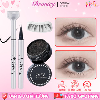 ZVEV Hai Đầu Bút Kẻ Mắt+Con Dấu In Lông Mi Dưới Chống Thấm Nước Mồ Hôi Tự Nhiên Lâu Trôi Người Mới 