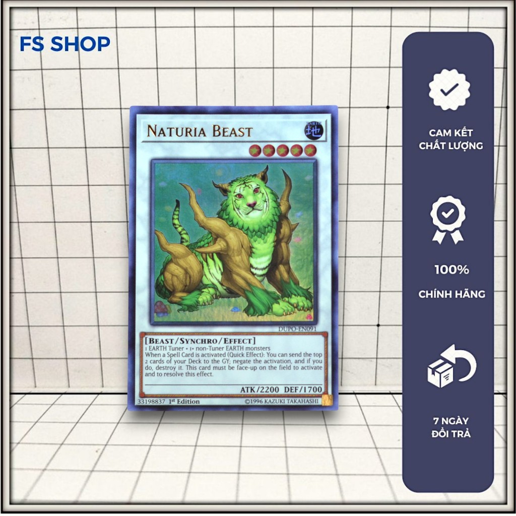 [FSshop] Thẻ Bài Yugioh Chính Hãng - Naturia Beast (Ultra Rare) - Synchro