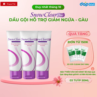 Combo 3 tuýp 50ml dầu gội SnowClear One chiết xuất dầu dừa