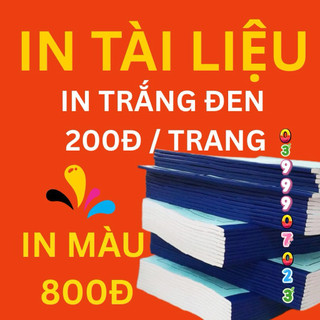 in tài liệu giá siêu rẻ cho sinh viên học sinh ở Gò Vấp