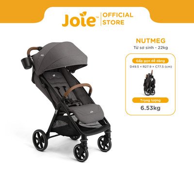 Xe đẩy trẻ em Joie Nutmeg Thunder dành cho bé từ sơ sinh đến 22kg trọng lượng nhẹ