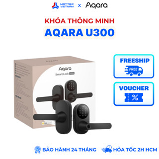  Lắp đặt HCM HN  Aqara U300 - BH 24 THÁNG - Khóa Cửa Thông Minh Tương Thích Matter Và Thread AppleHome - BẢN QUỐC TẾ 