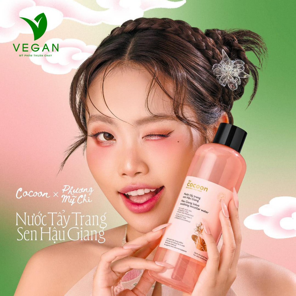 Nước tẩy trang sen Hậu Giang Sạch Bụi Siêu Mịn, Dịu Êm Cho Da Rất Nhạy Cảm Cocoon 500ml | BigBuy360 - bigbuy360.vn