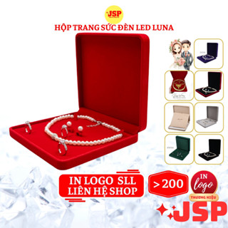  Hộp kiềng cưới bộ lớn JSP nhận in LOGO hộp đựng vàng cưới nhung hộp đựng nhẫn hộp đựng kiềng 