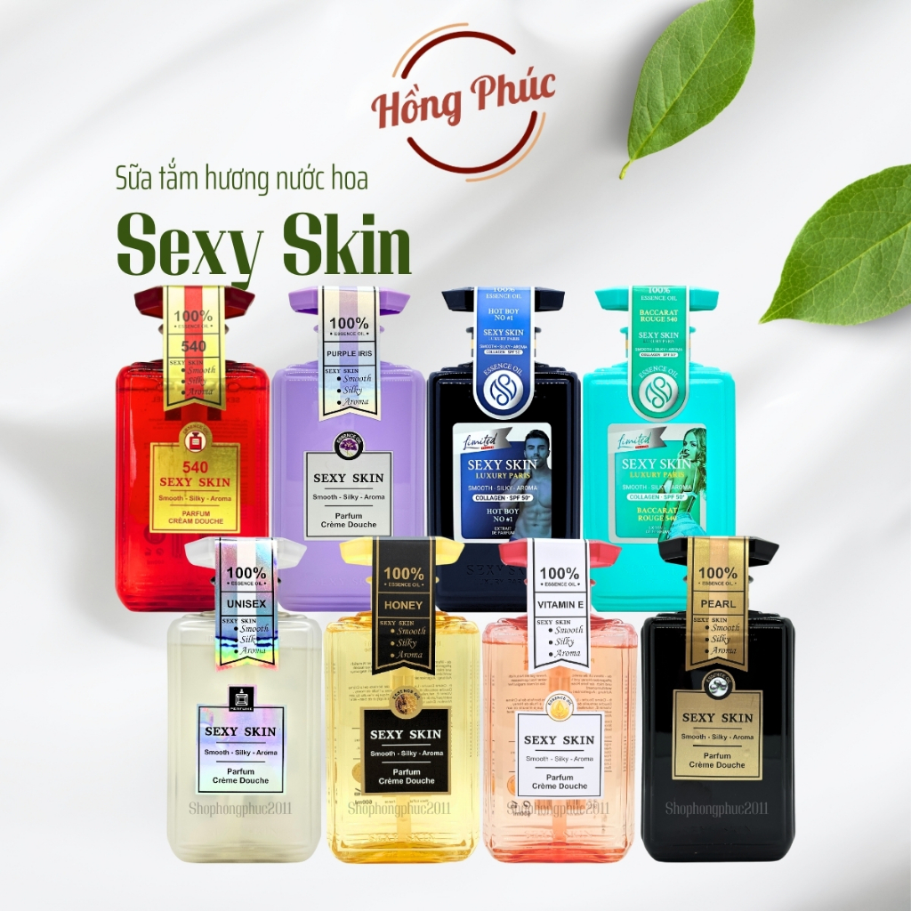 Sữa tắm hương nước hoa Sexy Skin 600ml Pháp