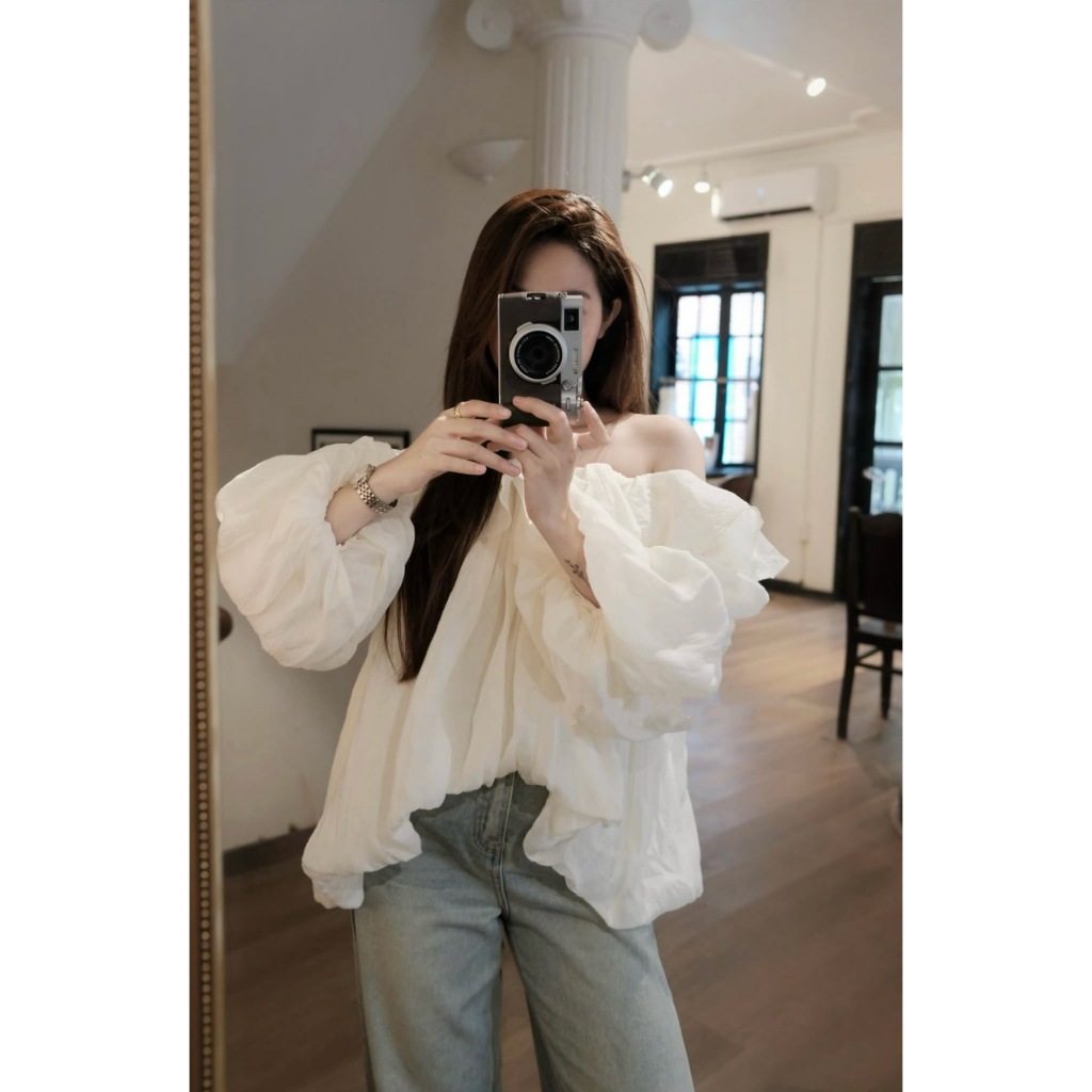 ÁO TƠ TRỄ VAI DÁNG BÍ TAY TẦNG XÒE BỒNG ĐIỆU ĐÀ TIẾU THƯ CHẤT TƠ MỀM - DÀNH CHO NỮ | BigBuy360 - bigbuy360.vn