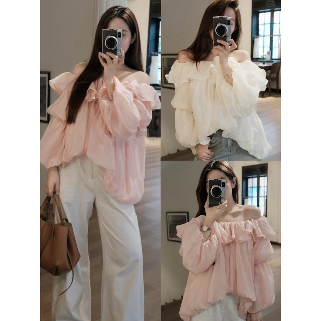 ÁO TƠ TRỄ VAI DÁNG BÍ TAY TẦNG XÒE BỒNG ĐIỆU ĐÀ TIẾU THƯ CHẤT TƠ MỀM - DÀNH CHO NỮ | BigBuy360 - bigbuy360.vn