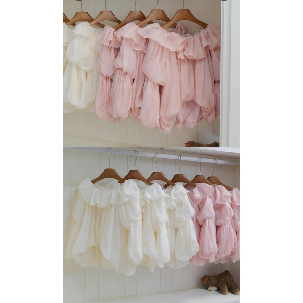 ÁO TƠ TRỄ VAI DÁNG BÍ TAY TẦNG XÒE BỒNG ĐIỆU ĐÀ TIẾU THƯ CHẤT TƠ MỀM - DÀNH CHO NỮ | BigBuy360 - bigbuy360.vn