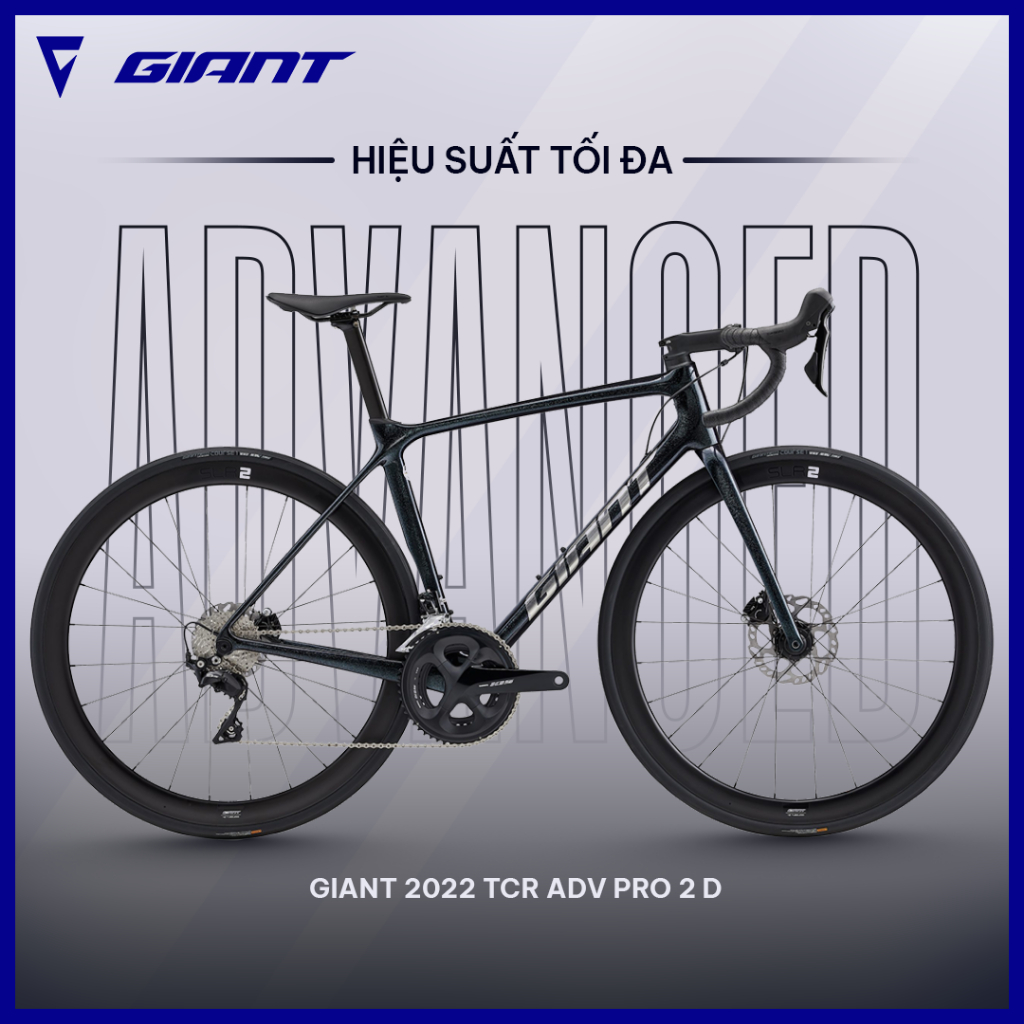 [CHÍNH HÃNG GIANT] Xe Đạp Đua Road Bike TCR ADV PRO 2 D 2022 | Khung Carbon, Cao Cấp, Siêu Nhẹ