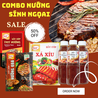  Combo Nướng Sính Ngoại Deli Foods – Xốt BBQ Xốt Ướp Thịt Nướng Xốt Ướp Xá Xíu & Xốt Chấm Thịt 
