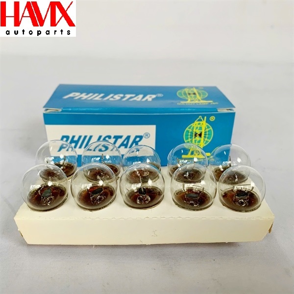 Bóng Đèn Xi nhan Halogen Philistar G18 12V 10W Bóng Trắng 1 Tóc (Mã : Philistar G18 12V 10W)