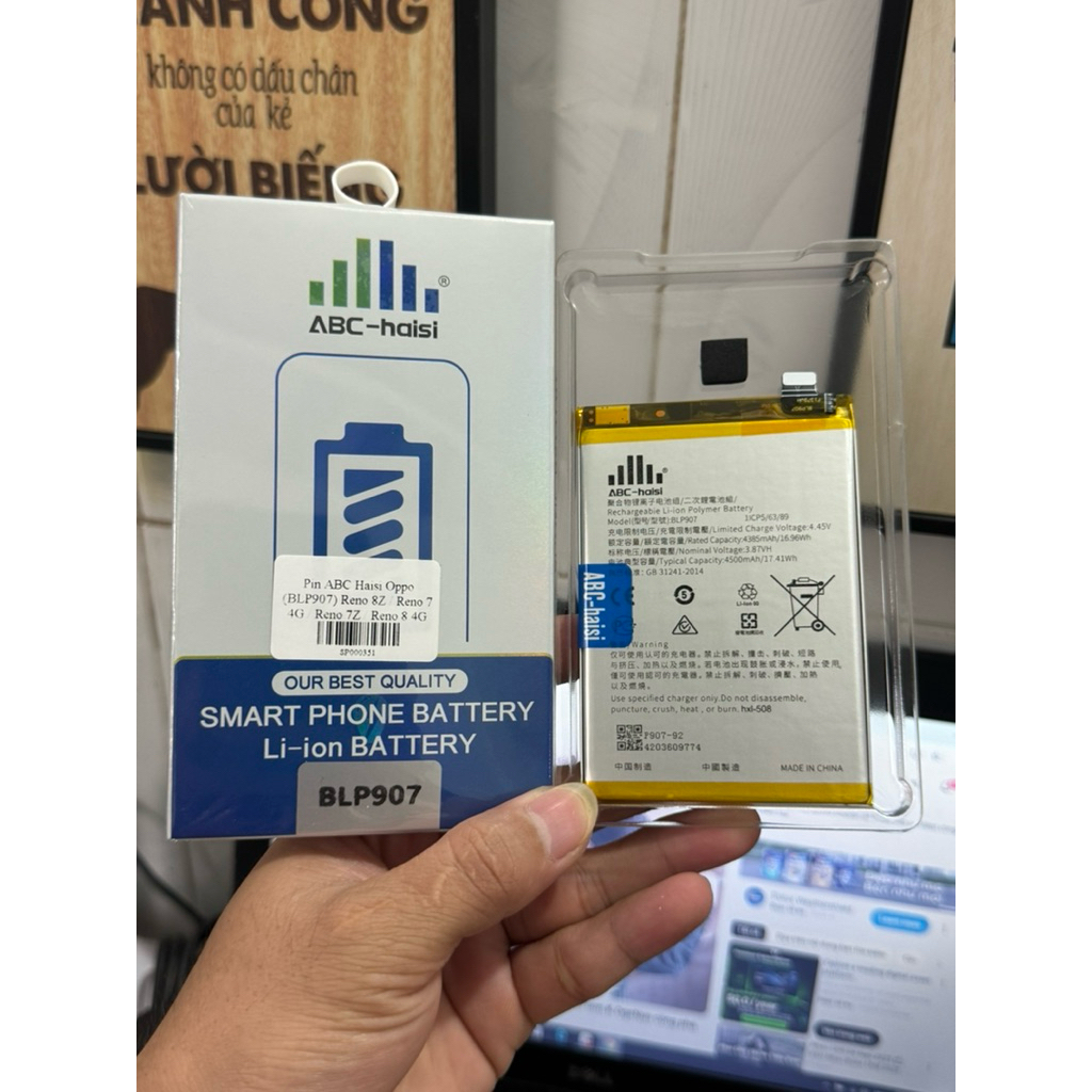 Pin OPPO RENO 7Z/8Z Zin Mã BLP907 Dung Lượng Chuẩn