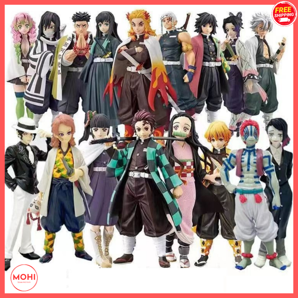 Mô hình Thanh Gươm Diệt Quỷ Kimetsu no Yaiba: Tanjirou, Nezuko, Zenitsu, Inosuke, Rengoku, Muichirou