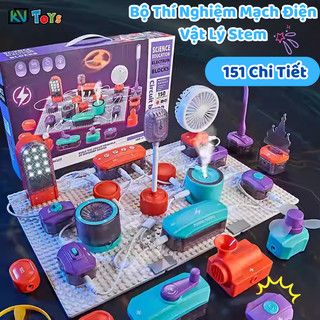 Bộ Thí Nghiệm Mạch Điện Vật Lý STEM Có 150 Thí Nghiệm Giúp Bé Khám Phá Nguyên Lý Dòng Điện Rèn Tư Duy, Sáng Tạo