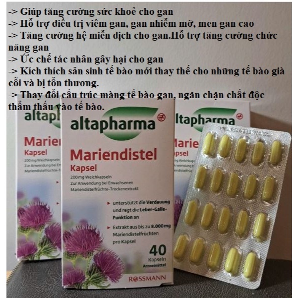 Hàng Đức, Cây kế sữa mariendistel Altapharma