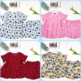 Đồ Bộ Lanh, Bộ Tole Quần Đùi Tay Ngắn Babydoll F21 VNXK 45-70kg, chất tole 2 da loại 1 mịn mát cao cấp- Happyhouse93