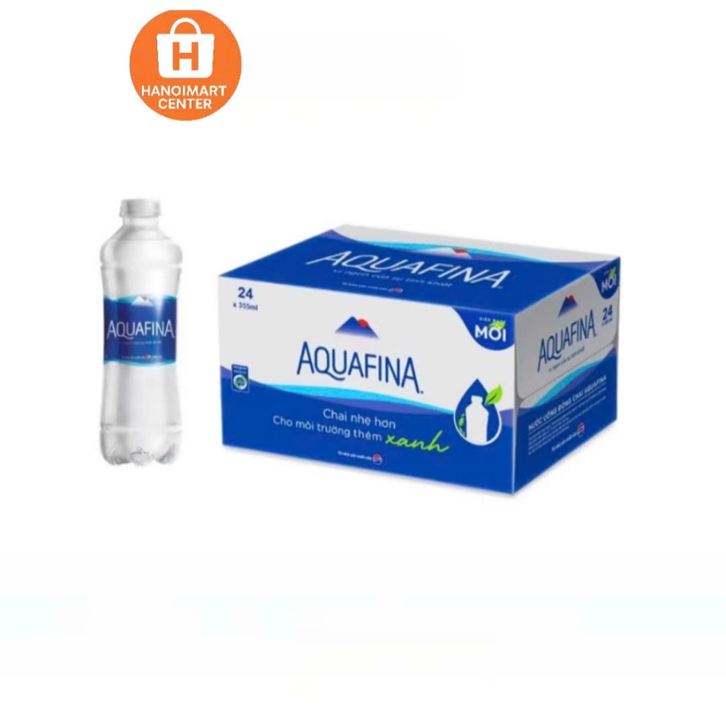 Nước Uống Tinh Khiết Aquafina Pepsi - Thùng 24 Chai x 355ML