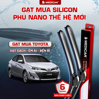 CẶP GẠT MƯA Ô TÔ xe TOYOTA - Gạt mưa ô tô Silicon phủ nano chống nước Medicar