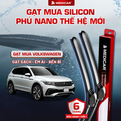 CẶP GẠT MƯA Ô TÔ xe VOLKSWAGEN - Gạt mưa ô tô Silicon phủ nano chống nước Medicar