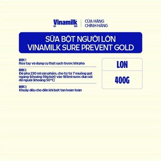 (HSD T1-2028) (MẪU MỚI) COMBO 6 LON SỮA BỘT SURE PREVENT GOLD 400G.