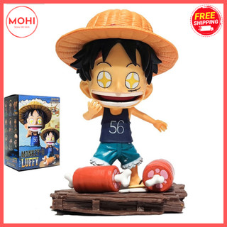  Mô hình Luffy mũ rơm thèm thịt hồi nhỏ cao 16 cm trọng thương cao 13 cm có hộp màu Đồ Chơi Toy Anime Decor Sưu tầm 