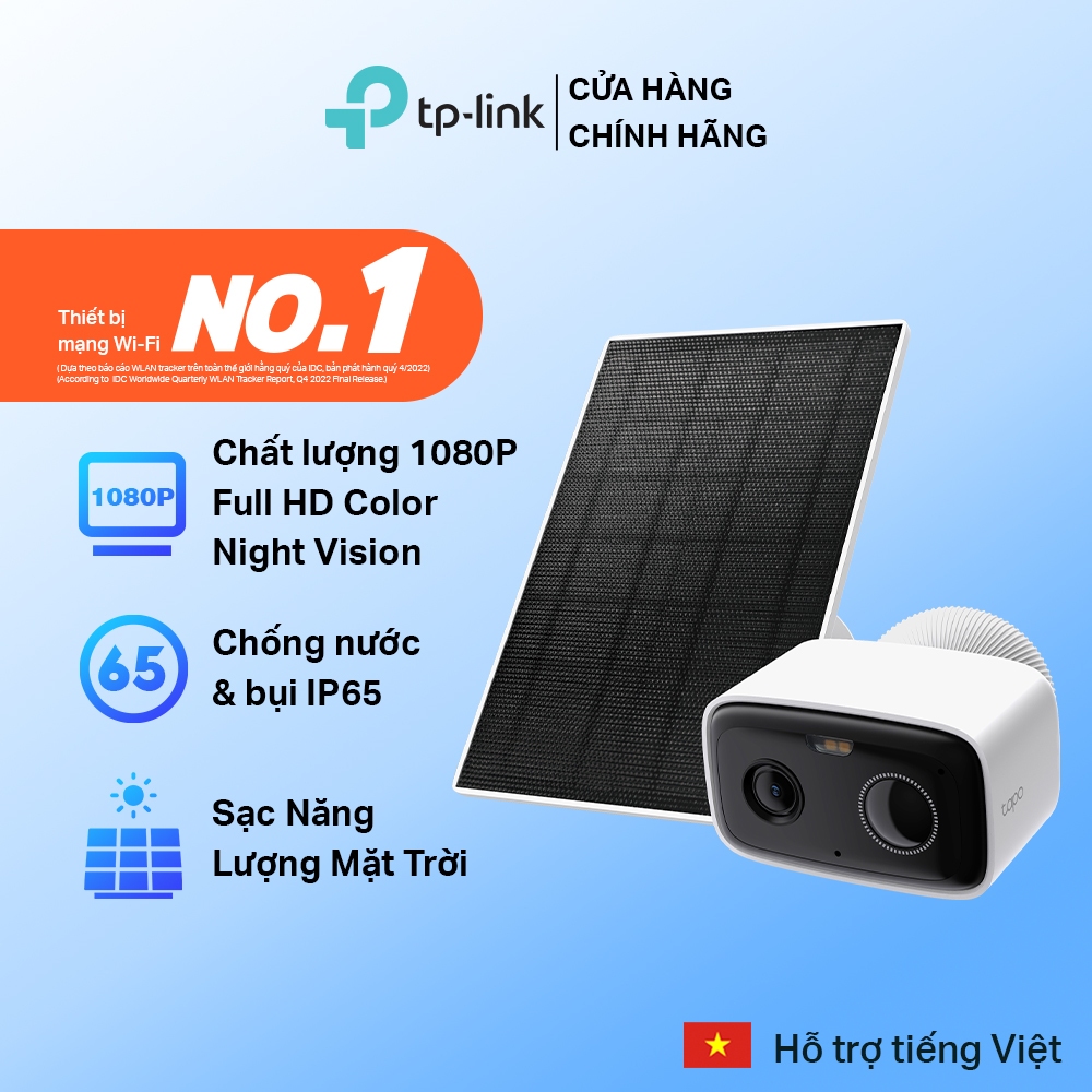 Camera AI Giám Sát Ngoài Trời TP-Link Tapo C400 / C400 KIT Không Dây, Chất Lượng 1080p, Chuẩn IP65, 